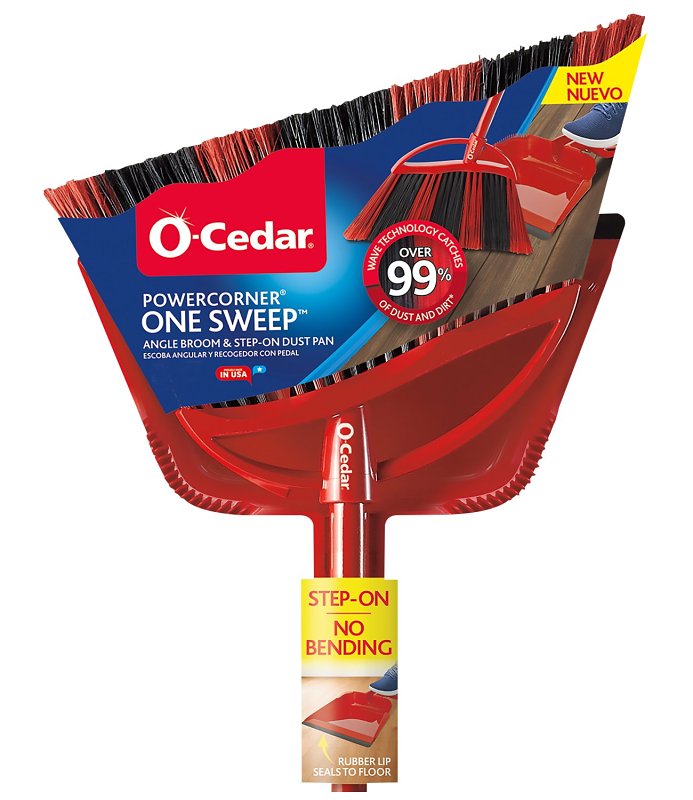 BROOM ANGLE W/DUST PAN LARGE  