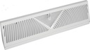 REGISTER BASEBOARD 15IN WHT   