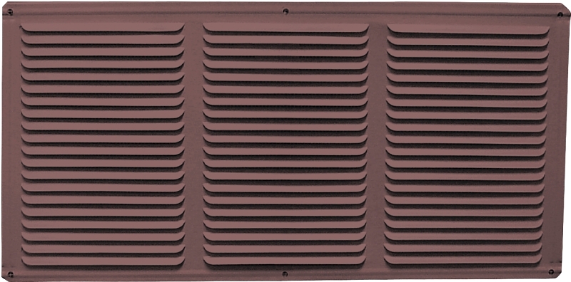 EAVE VENT 16X4IN BRW ALUM SCR 