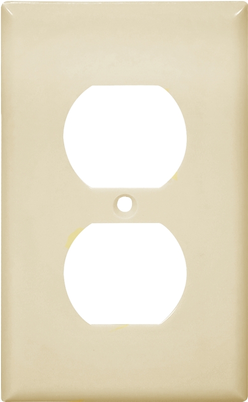 WALL PLATE 1GANG DPLX 10PK    