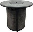 TABLE DNG HIGH WICKER 43IN RND