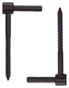 PINTEL LAG SCREW BLK FIN SS 4I