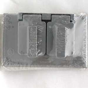 COVER BOX WTHR 1 GANG GRAY    