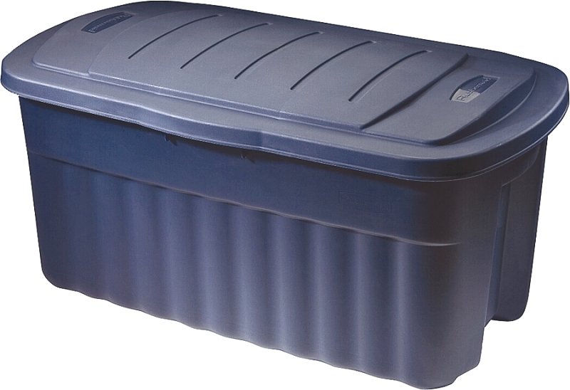 TOTE STORAGE HINGED LID 40GAL 