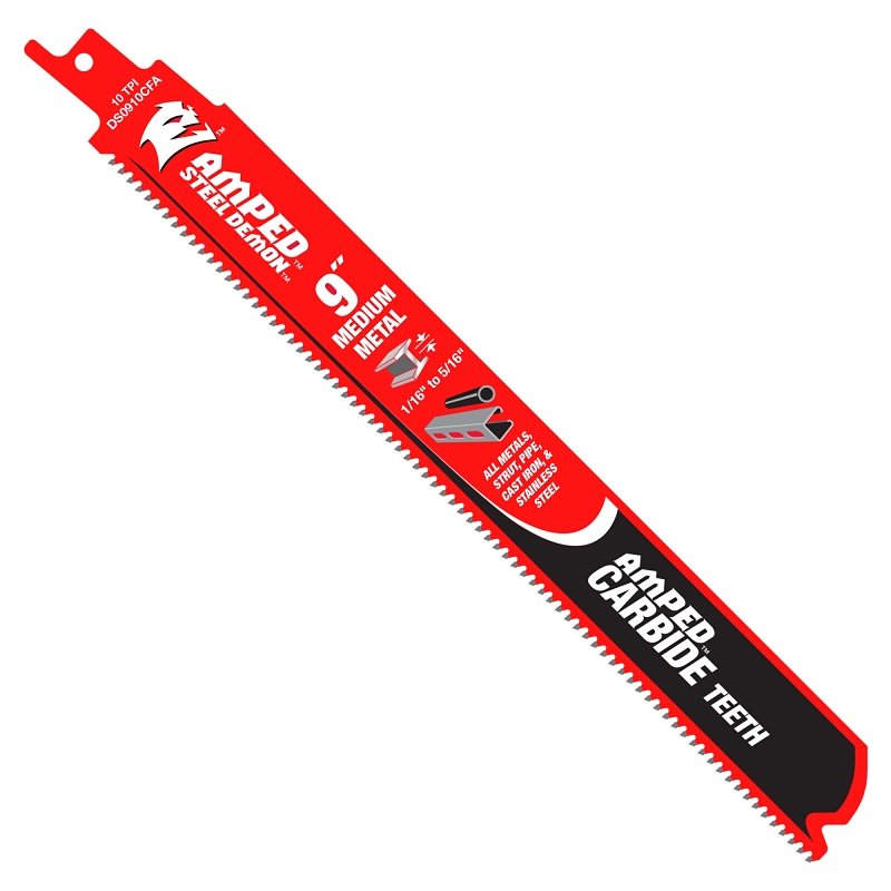 BLADE RECIP F/MD MTL AMPED 9IN