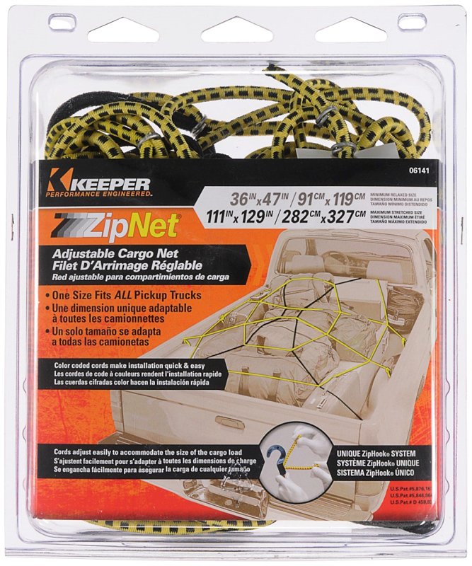 CARGO NET ZIPNET ADJUSTABLE   
