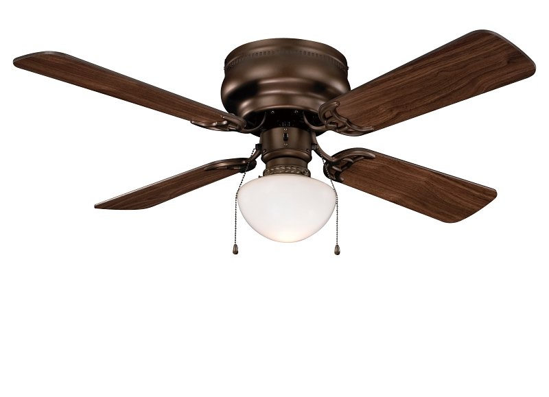 FAN CEIL 42IN 4BLD/1LT HUGR VB