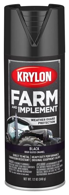PAINT SPRAY GLOSS BLACK 12OZ  