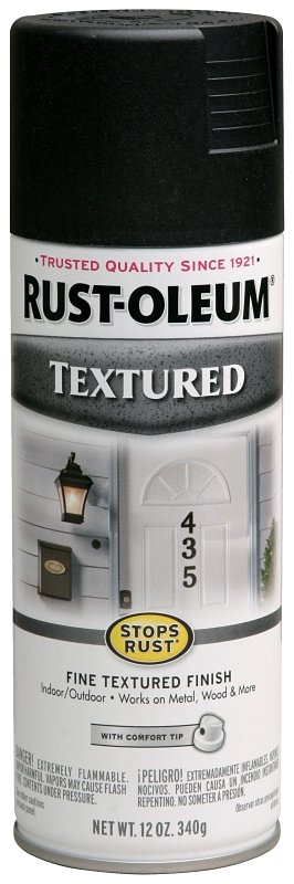 PAINT SPRY TEXTURED BLACK 12OZ