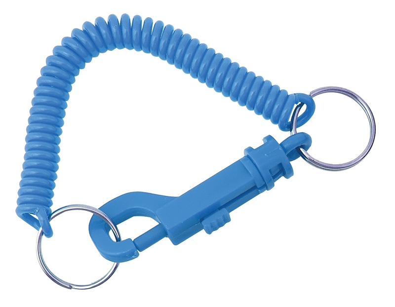 KEY RING CLD W/2 SNAP PLSTC   