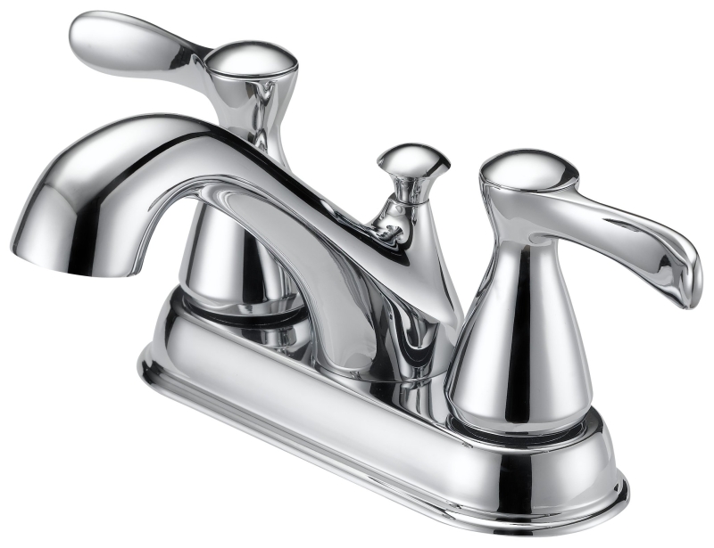 FAUCET LAV 4IN 2HNDL LEVER CHR