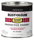 PAINT RUST OBS SAT BLACK 1/2PT