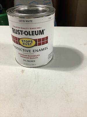PAINT RUST OBS SAT WHITE 1/2PT
