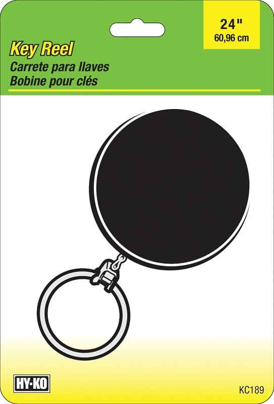 KEY REEL CLIPON BLACK 24IN    
