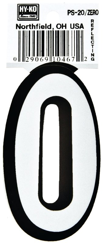 NUMBER HOUSE 0 3-1/4IN REFL   