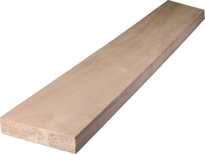 BOARD HARDWOOD WHT 1X4INX4FT  