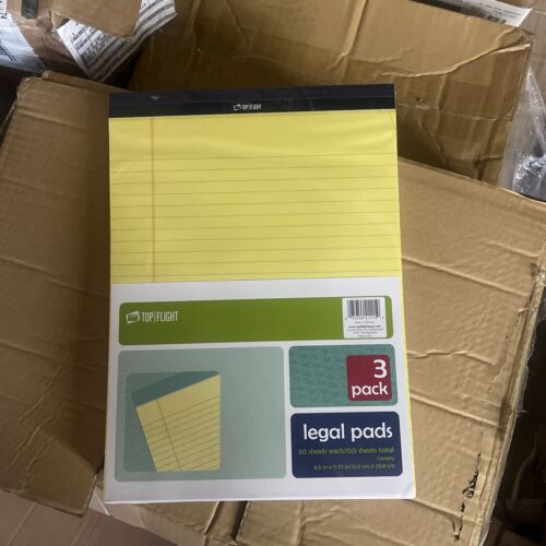 LEGAL PAD YELLOW 8.5X11-3/4IN 
