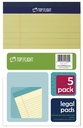 LEGAL PAD YELLOW 5X8IN        