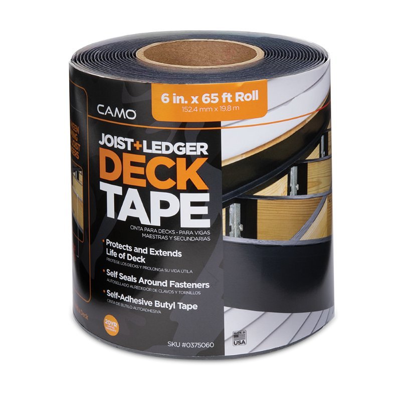 DECK TAPE JOIST BLACK 6INX65FT