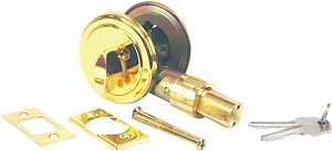 DEADBOLT KEY TO THUMB BRASS   