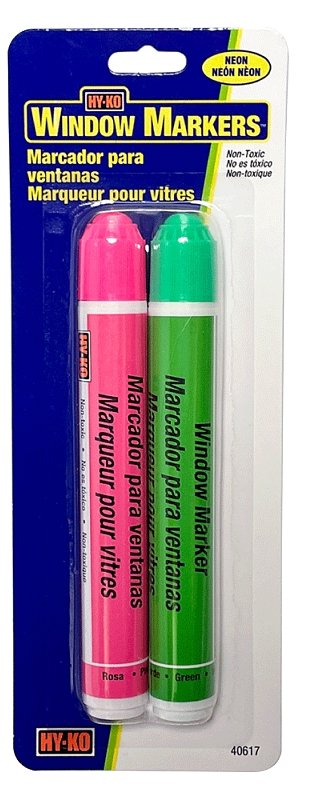MARKER WINDOW NEON PINK-GREEN 