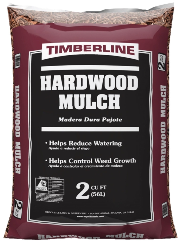 MULCH LAWN-GRDN HDWD BROWN 2CF