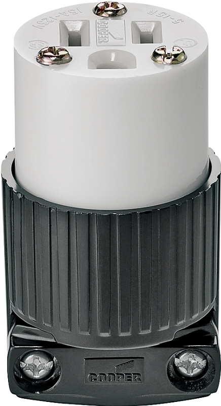 CONNECTOR IND 15A 125V BLACK  