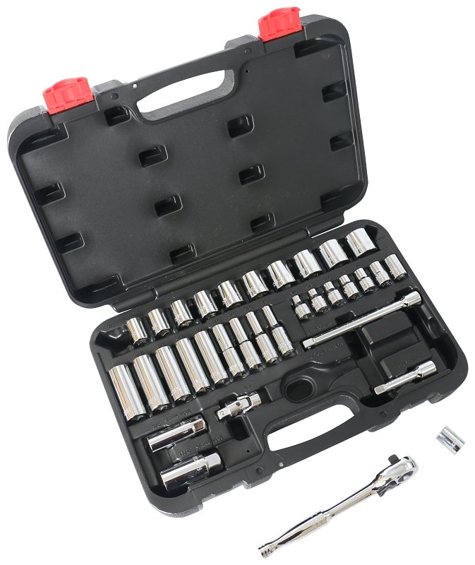 [6002729] SOCKET SET 33PC 3/8DRIVE SAE  