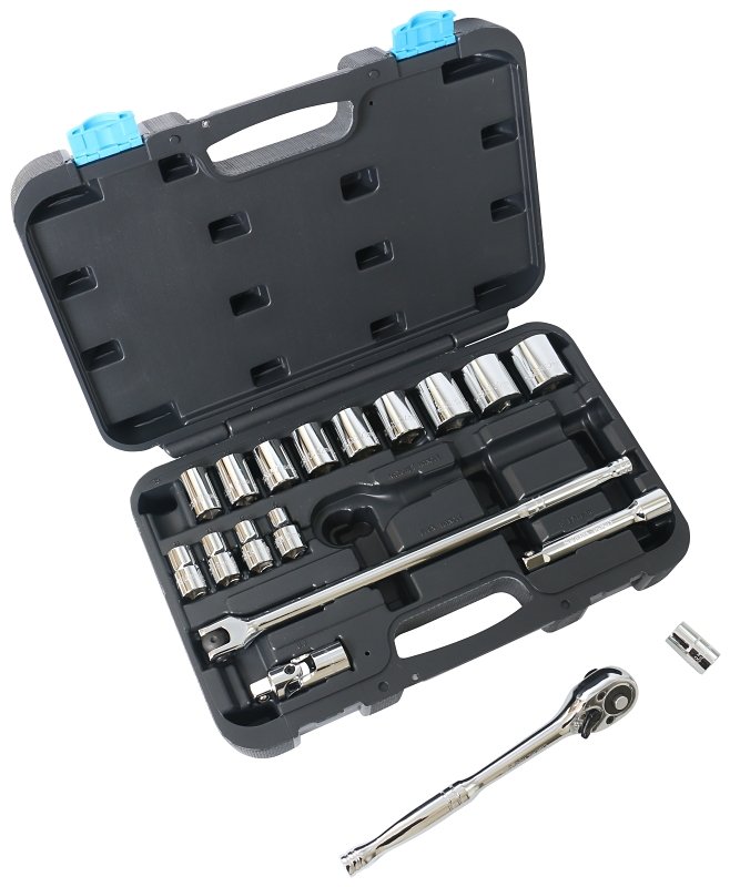 [8053787] SOCKET SET 19PC 1/2DRIVE MET  