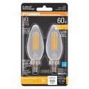 BULB LED B10/C CLEAR SFTWHT 5W