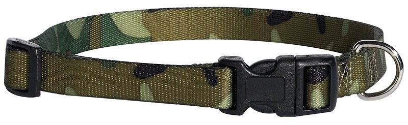 CAMO COLLAR GREEN 6-10IN      