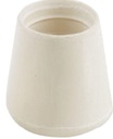 TIP FURNITURE LEG 1-1/4IN WHT 