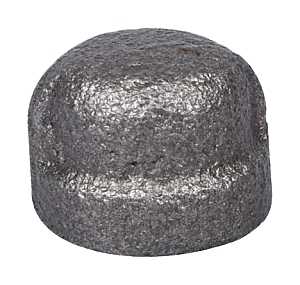 CAP BLACK MALLEABLE 1/8       