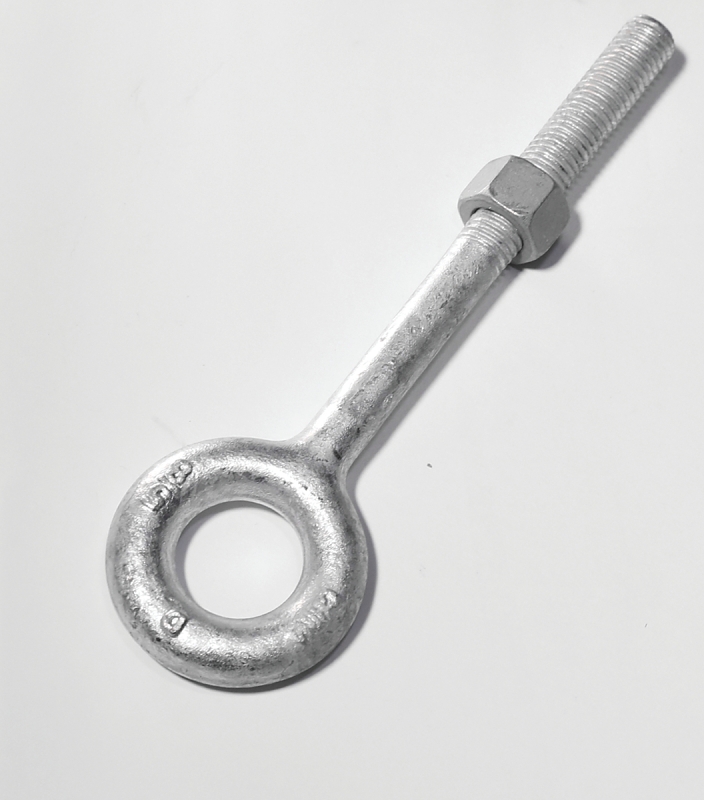 EYE BOLT W/NUT 5/8X6IN GALV   