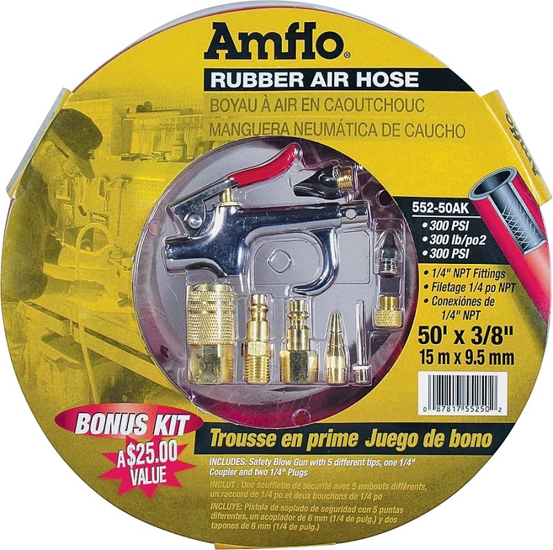 KIT 3/8 X 50FT HOSE W/BLOW GUN