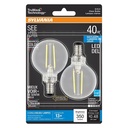 BULB LED G16.5/C CLR DAYLT 4W 