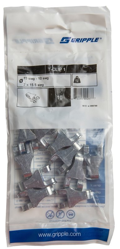 [4728010] T-CLIP WIRE ZINC GRIPPLE      