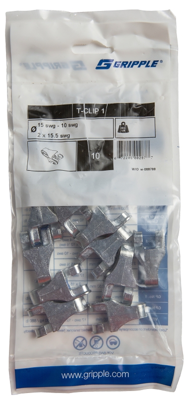 T-CLIP WIRE ZINC GRIPPLE      
