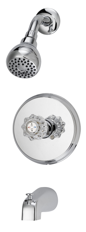 FAUCET TUB/SHOWER SGL HDL CHRM