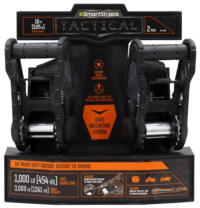 TIE DWN TACTCL 2PK 10FT 3000LB