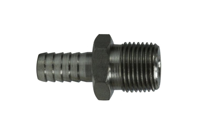 FITTING HOSE SS BARBXMPT 1/4IN