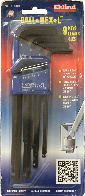 KEY HEX SET 9PC MET BALL ARM  