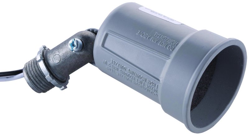 LAMPHOLDER WTHRPRF ADJ  GRAY  