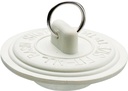 DRAIN STOPPER WHITE RUBB 1-1/2