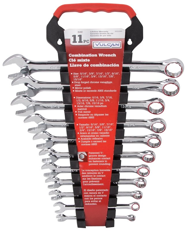[6002885] WRENCH COMBO SET 11PC SAE STL 