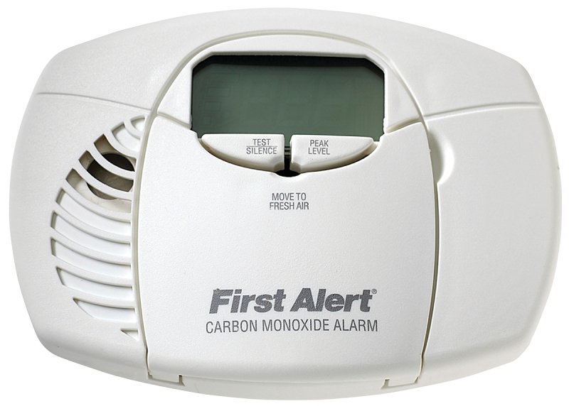 CO DETECTOR 2AA ELEC DISP WHT 