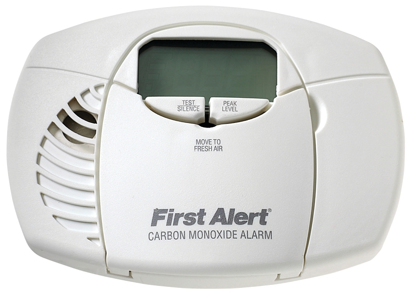 CO DETECTOR 2AA ELEC DISP WHT 