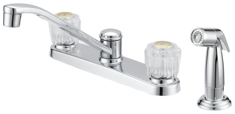 [1786482] FAUCET KTCHN 2KNOB CLR/CHM 8IN