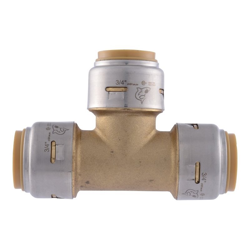 TEE BRASS 3/4 X 3/4 X 3/4IN   