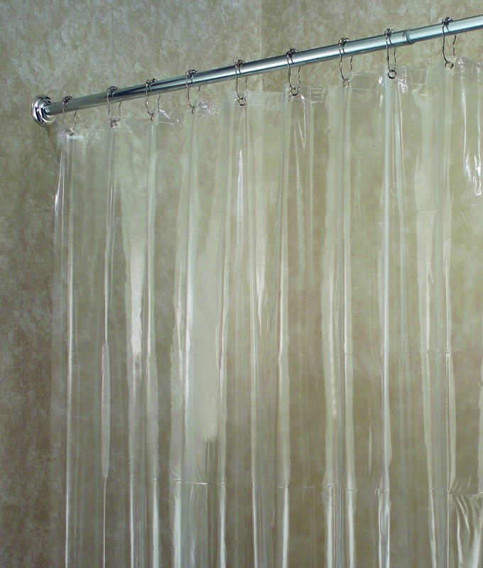 SHOWER CURTAIN-LINER CLR VNYL 